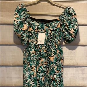 NWT Zara side cut out midi dress